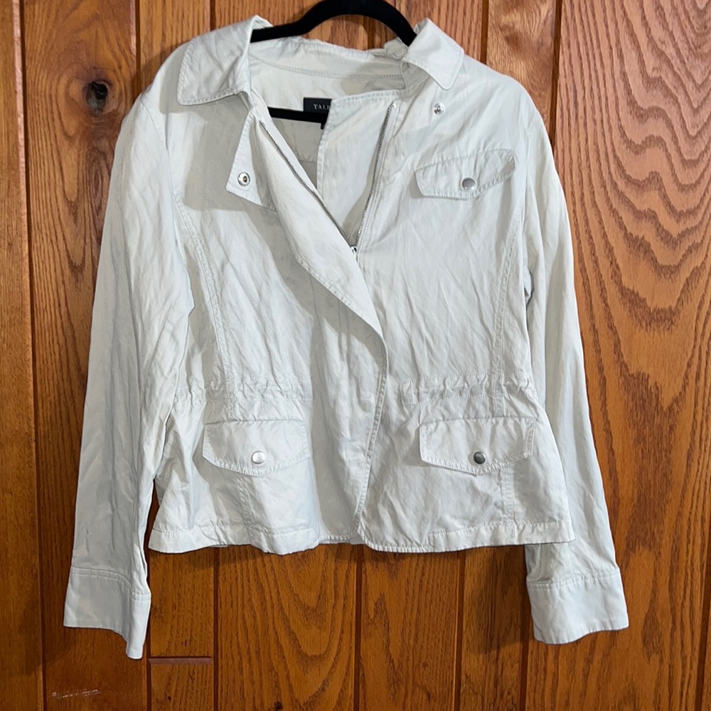 Talbots khaki jacket plus size 16